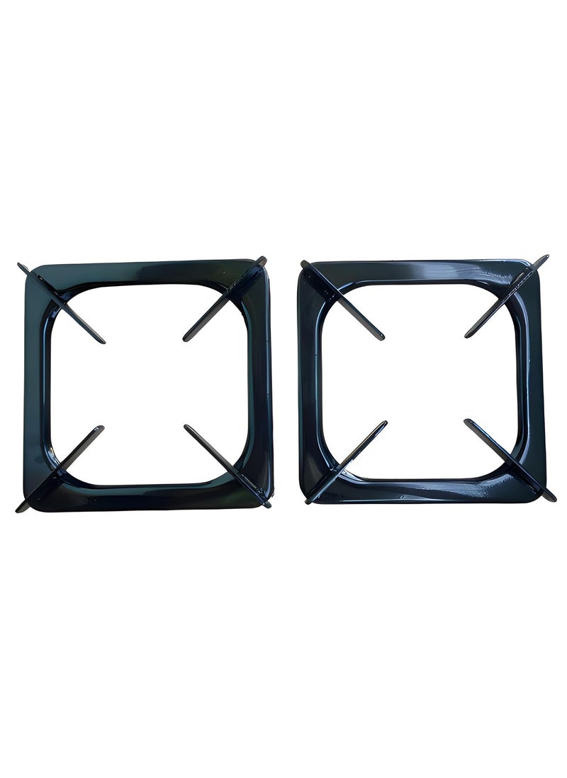 POOJAY Gas Stove Stand Set of 2 Pieces Buterfly Surya Sun Flame