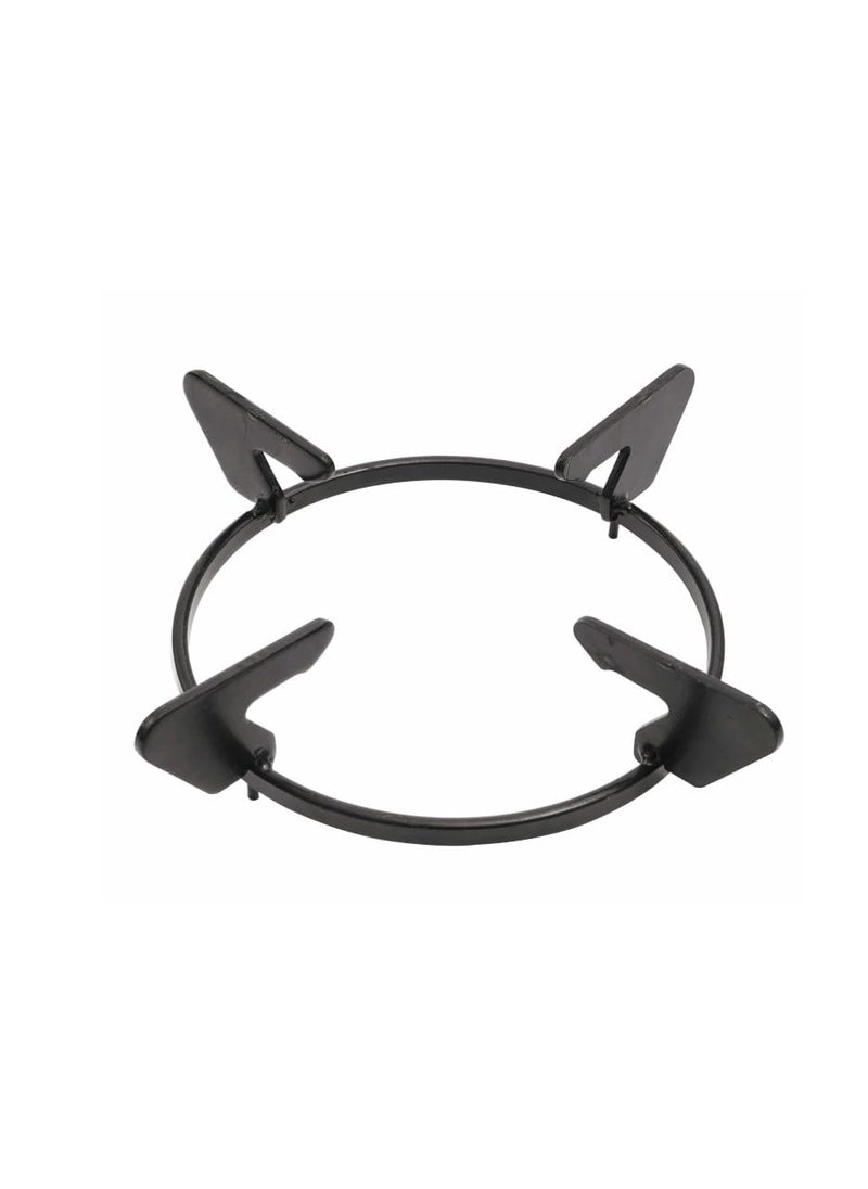 SARFI Gas Stove Pan Support Round Shape Size 15x15x5cm Black Colour MaterialIron Pack of 3 Units