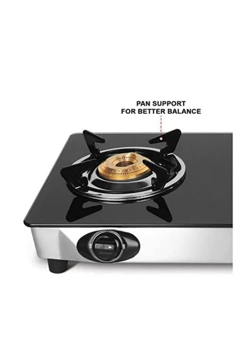SARFI Gas Stove Pan Support Round Shape Size 15x15x5cm Black Colour MaterialIron Pack of 3 Units