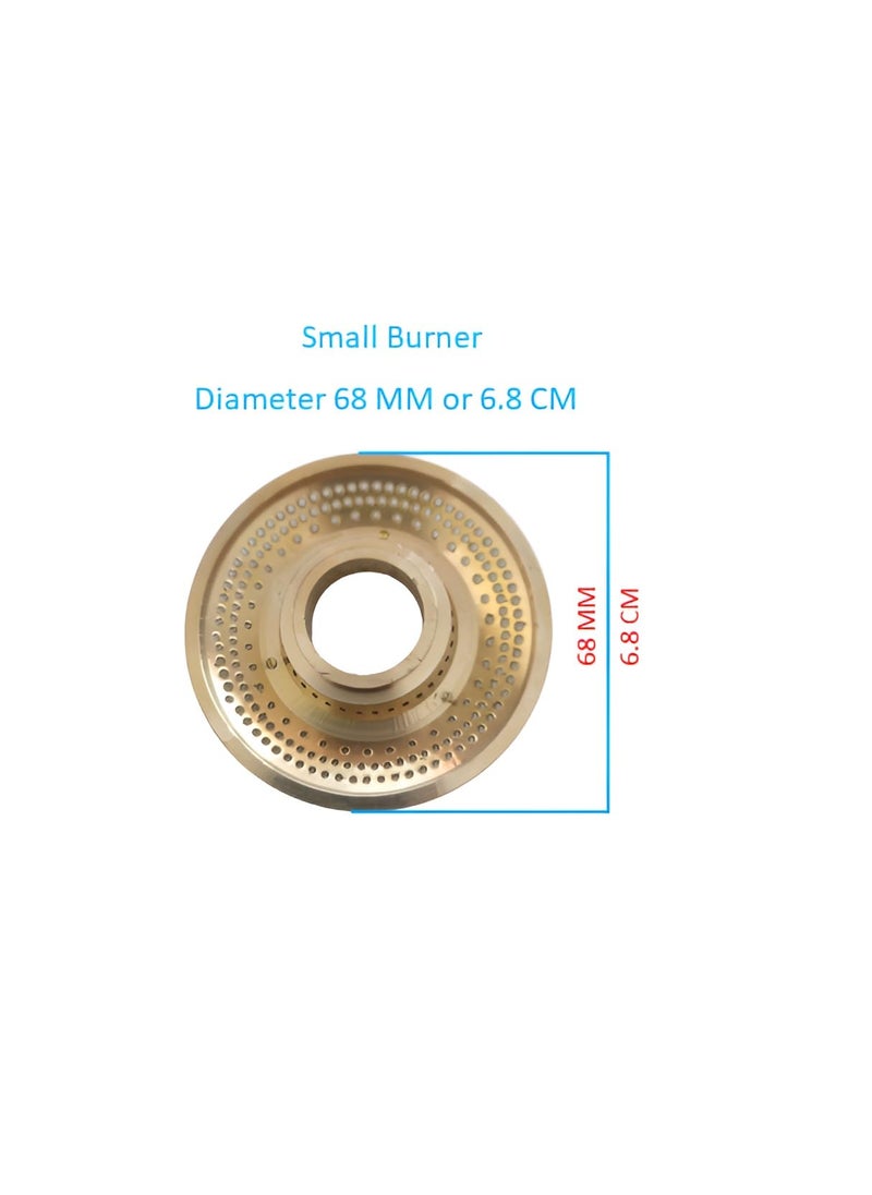 PooJayGas Stove Glass Top Burner Set 1 Big 1 Small