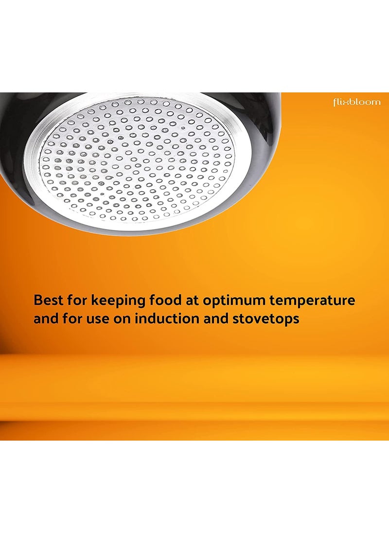 Flixbloom Perfect Heavy Duty Gas Stovetop Induction Base Aluminium PatilaBhagonaTapeli Tope 25 Litre
