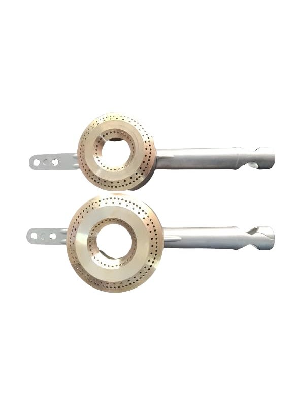 Poojay Gas Stove Burner Set Big Small Brass