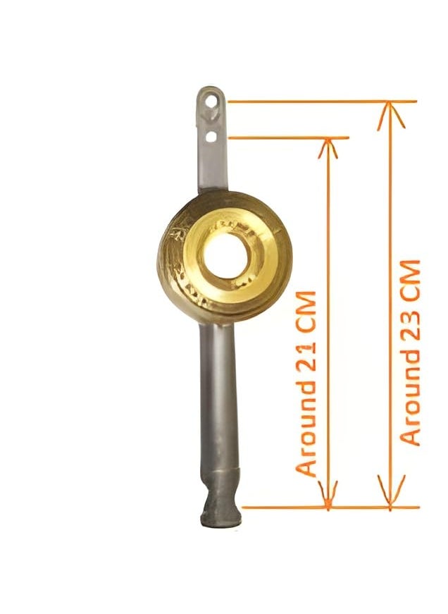 Poojay Gas Stove Burner Set Big Small Brass