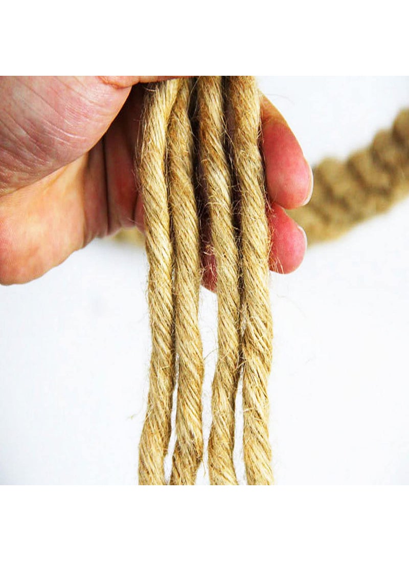 Twisted Manila Rope Jute Rope 34 in x 20 ft Natural Thick Hemp Rope for Crafts Railings Hammock Decorating