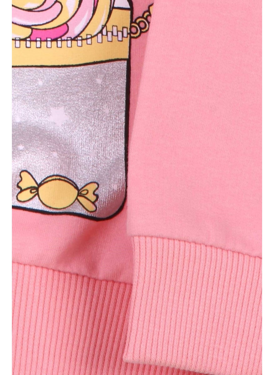 Breeze Girls' Sweatshirt Unicorn Salmon (2-6 Years)