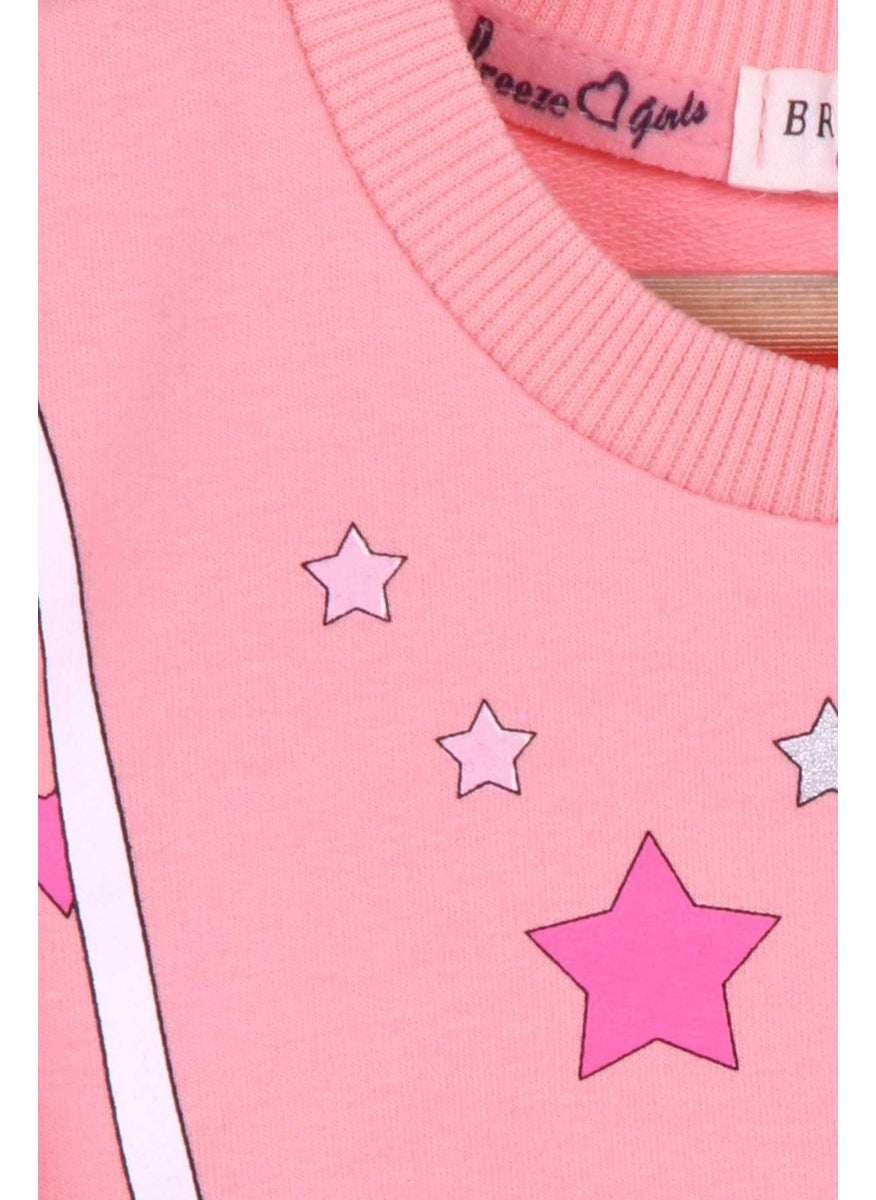 Breeze Girls' Sweatshirt Unicorn Salmon (2-6 Years)