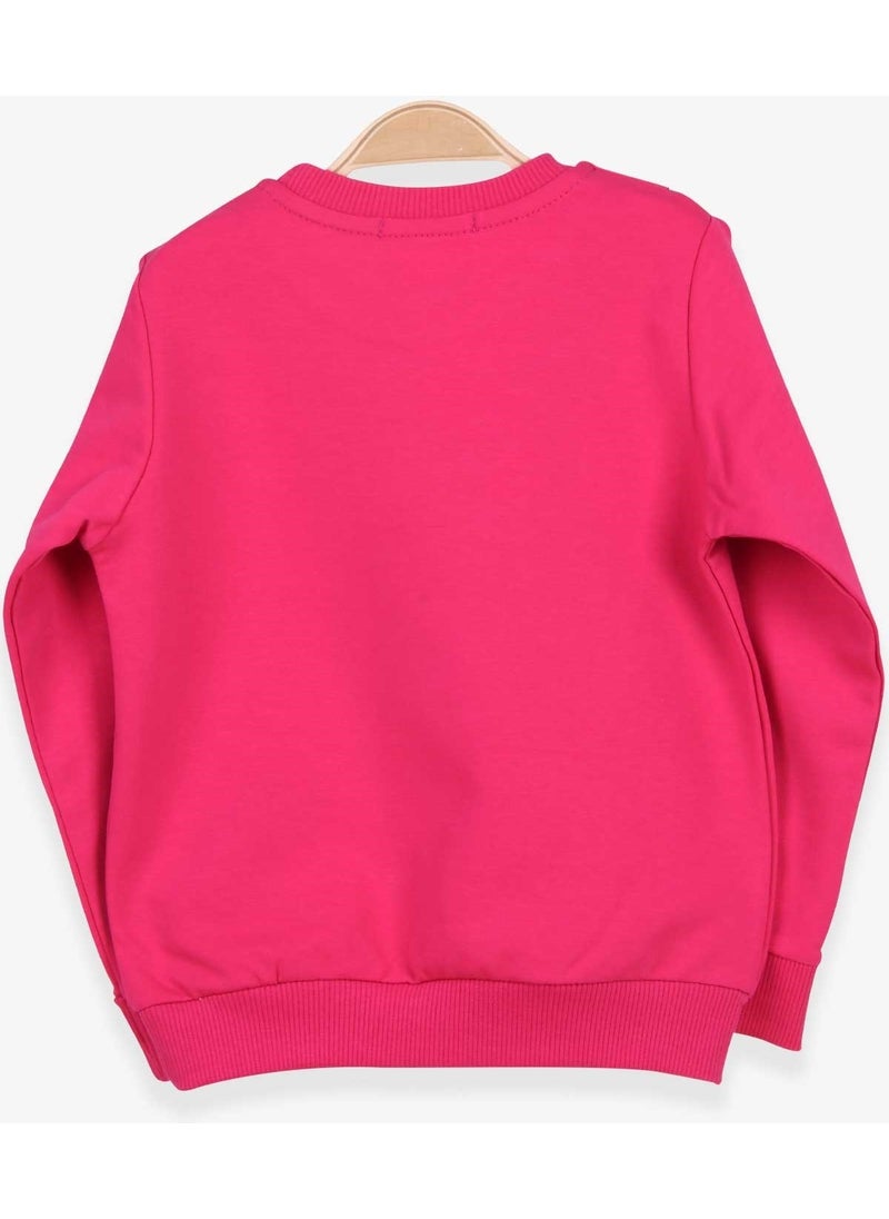Girls' Sweatshirt Unicorn Fuchsia (2-6 Years)