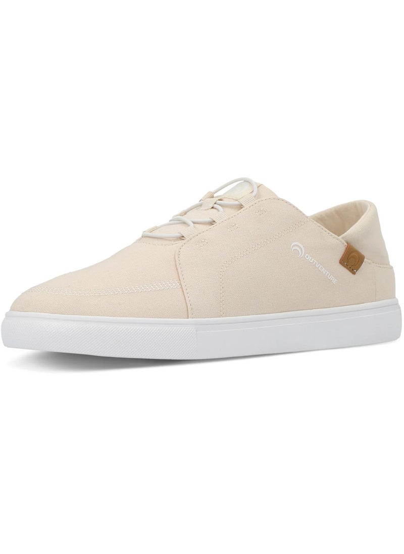 Men's Loafers Noon 2 Beige, Outventure, Minimalistic Design, EVA Sole, Breathable Upper, Lightweight and Comfortable for Long Walks and Everyday Wear