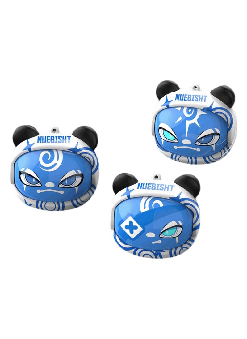 Cartoon Cute Rotating Face Changing in-ear High-value Bluetooth Headset With Ultra-Long Battery Life And Low Latency Gaming Headset (Blue Monster)