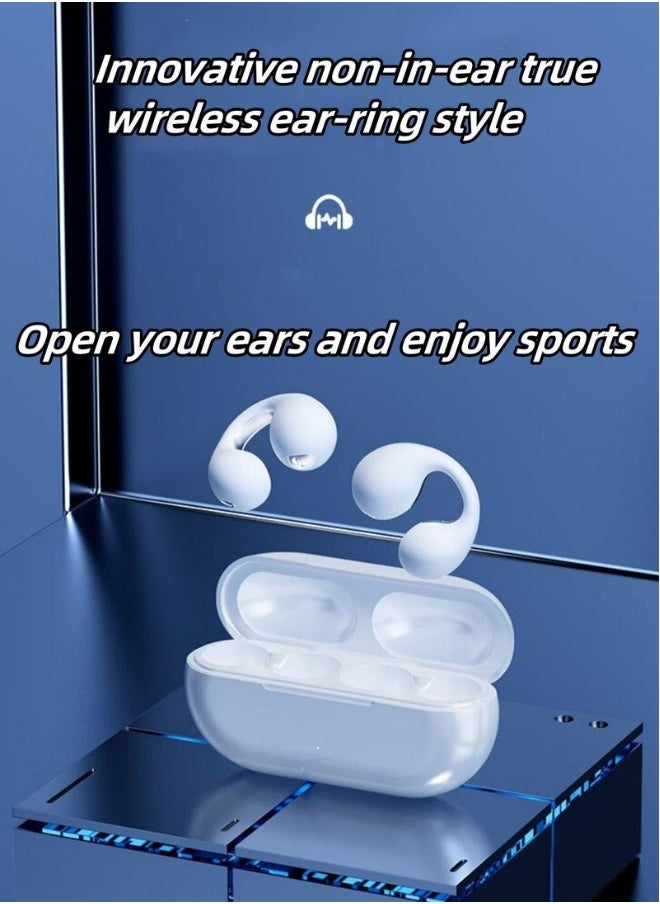 Wireless bone conduction bluetooth headset sports game ear clip bluetooth headset wireless noise reduction bone conduction headset