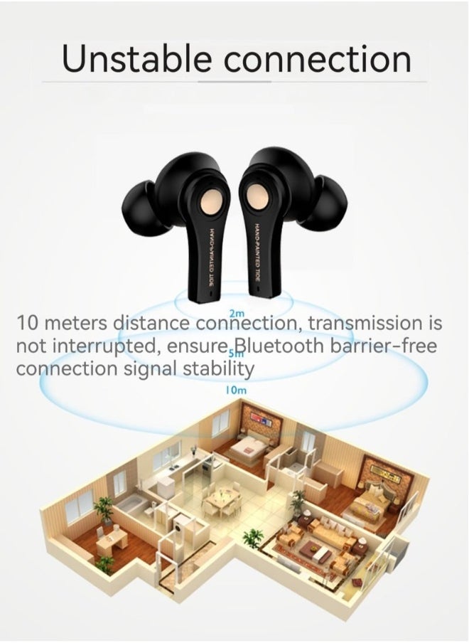 new tws wireless sports Bluetooth headset 5.3 long battery life stereo subwoofer in-ear noise reduction headset