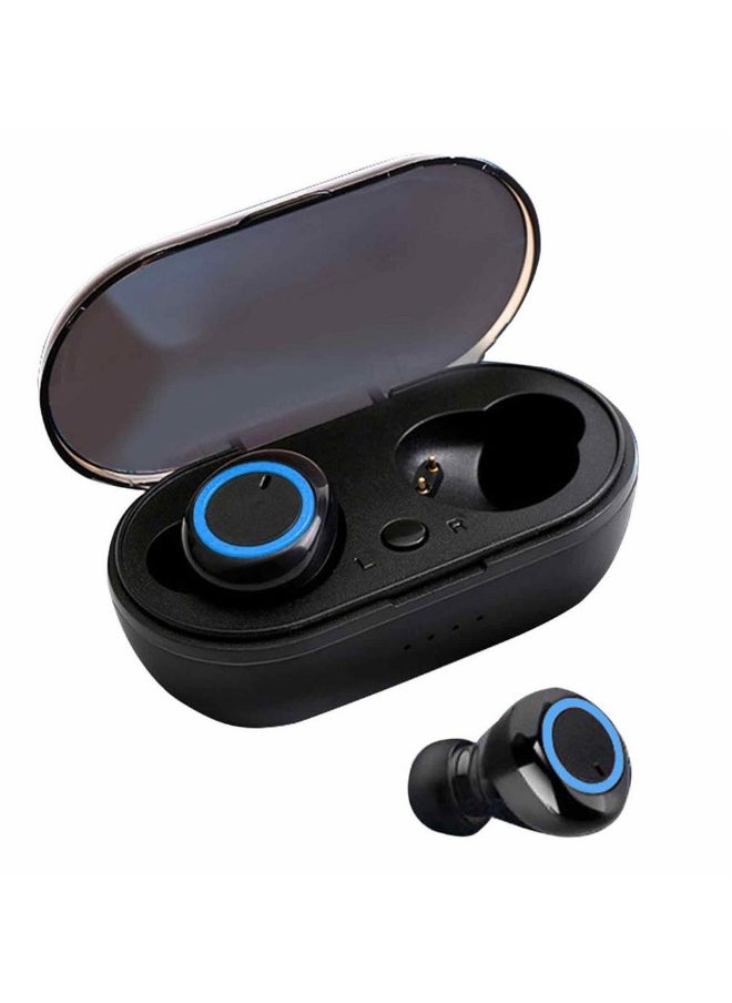 Wireless Bluetooth 5.0 Stereo Headphones With Sports Charging Case Black Color With Bluetooth
