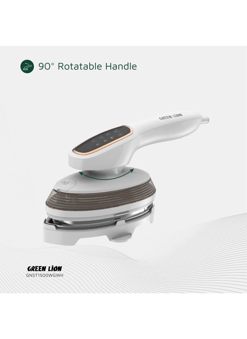 Multi-Functional Steam Glide Steamer 1500W / Dry Ironing / 40-sec Rapid Heating / 90° Rotatable Handle / 7-9 Min Continuous Steam / 60-100°C Temperature - White
