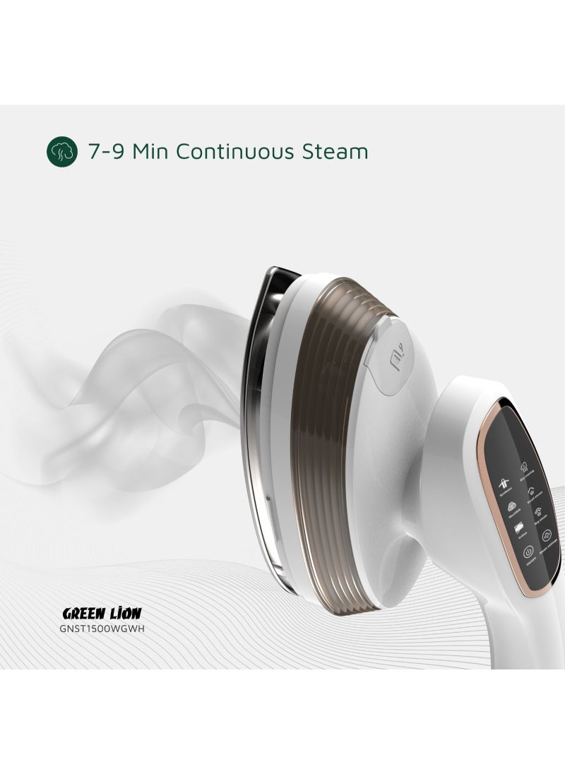 Multi-Functional Steam Glide Steamer 1500W / Dry Ironing / 40-sec Rapid Heating / 90° Rotatable Handle / 7-9 Min Continuous Steam / 60-100°C Temperature - White