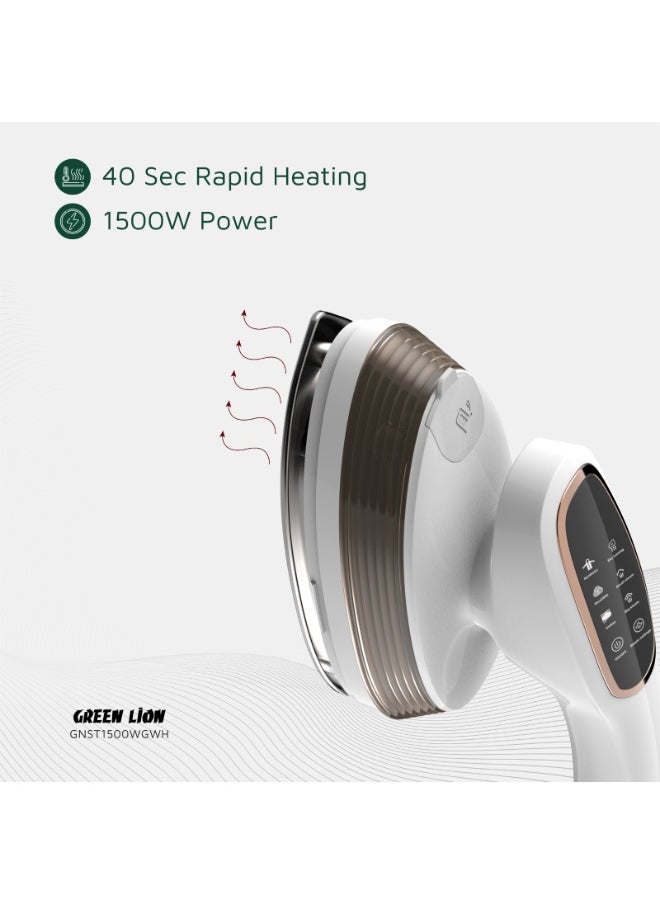 Multi-Functional Steam Glide Steamer 1500W / Dry Ironing / 40-sec Rapid Heating / 90° Rotatable Handle / 7-9 Min Continuous Steam / 60-100°C Temperature - White