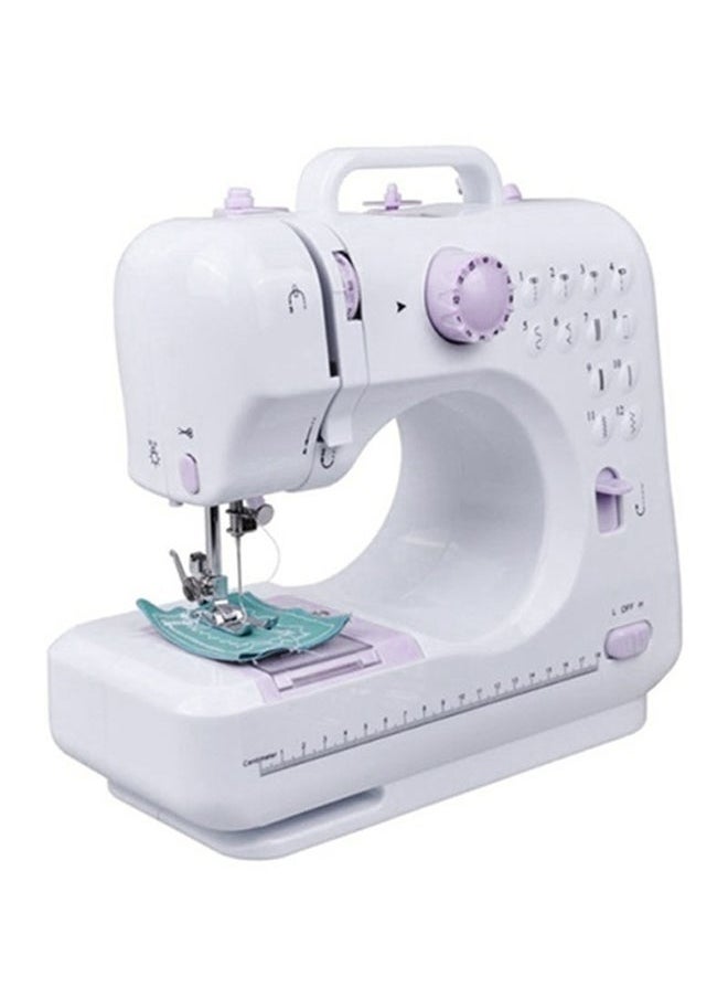 12 Stitches Multifunction Mini Sewing Machine FHSM-505 White