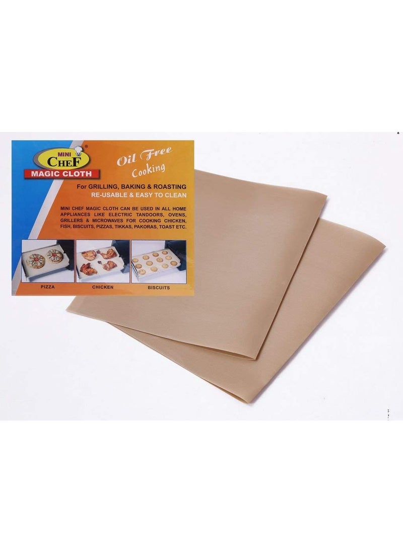 Mini Chef Electric Tandoor Big Size With Food Warming Top Heat Proof Stand 2 Pcs Magic Cloth Recipe Book2000 Watts