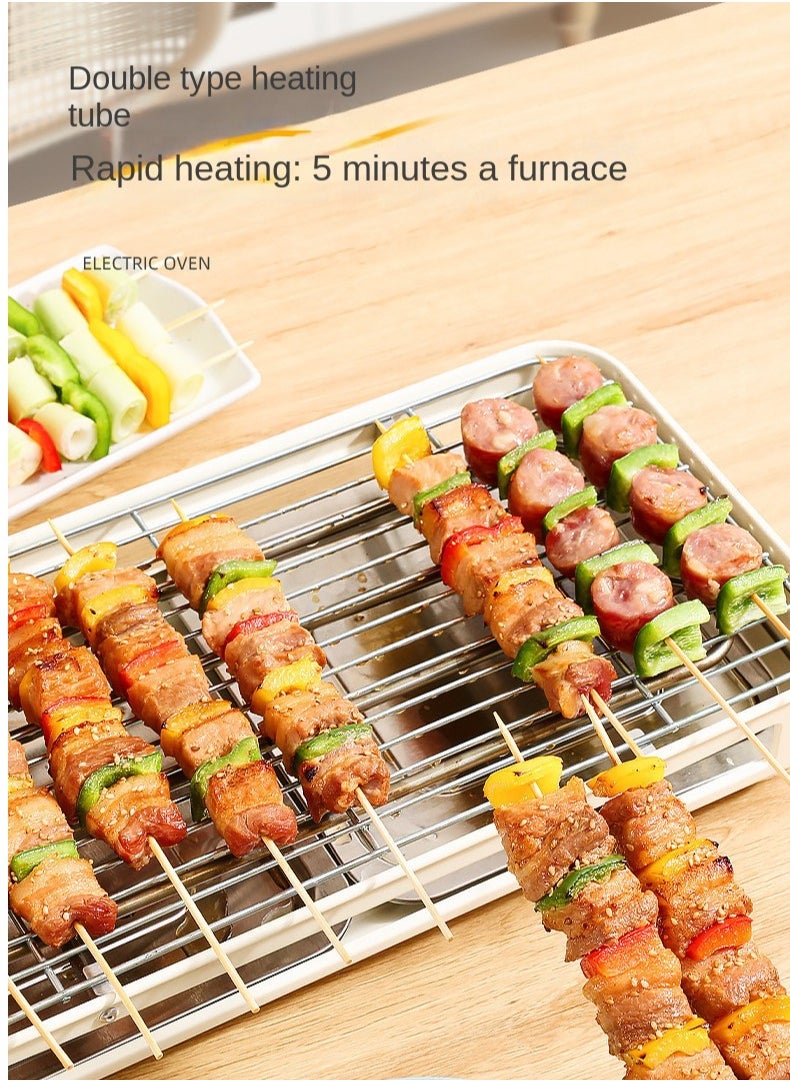 3 In 1 Electric BBQ Grill 1500W With Adjustable Temperature Detachable Parts For Easy Cooking And Cleaning Home Smoke-Free Electric Barbecue Stove Electric Baking Tray Outdoor Indoor Barbecue Machine Multifunctional