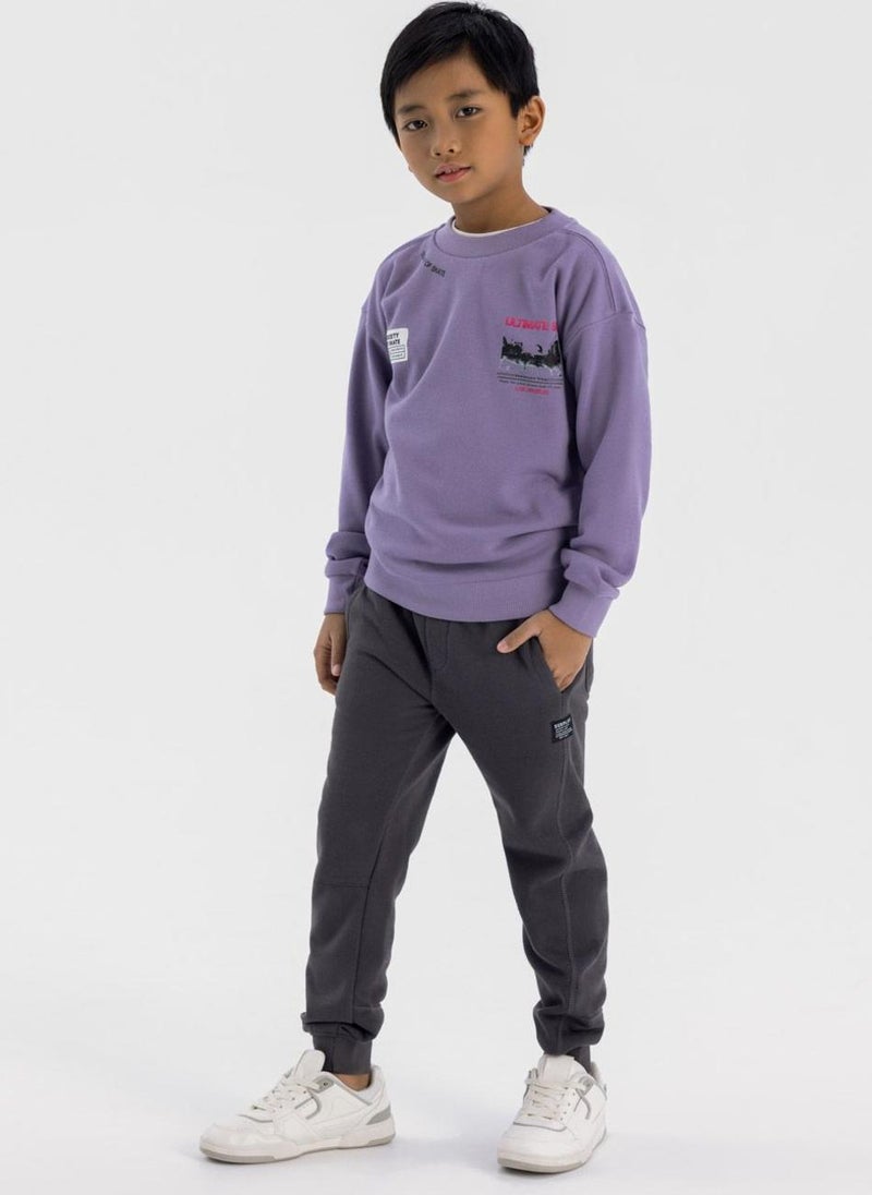 Kids Boys  Panelled Joggers