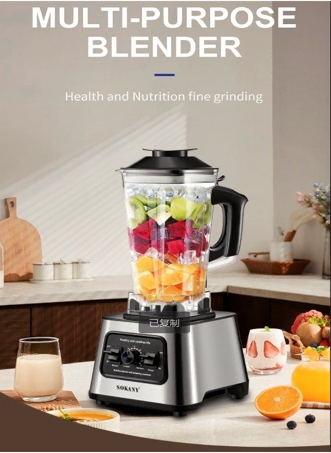 SOKANY Multi - Purpose Blender for Health - centric Fine Grinding and Blending - Plug: European Standard