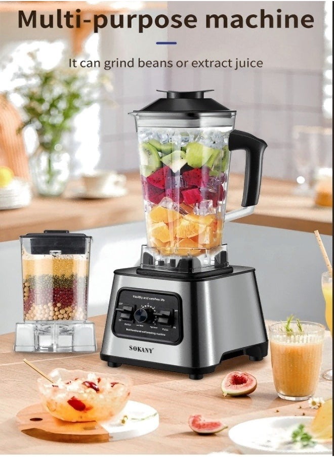 SOKANY Multi - Purpose Blender for Health - centric Fine Grinding and Blending - Plug: European Standard