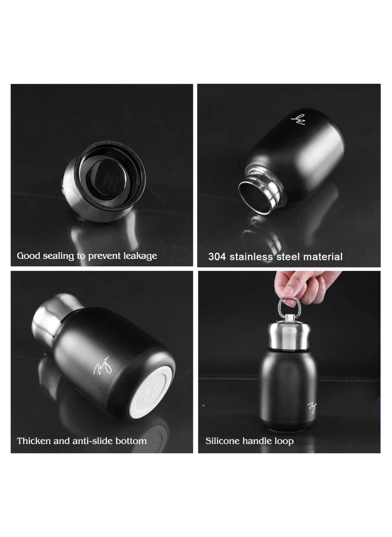 280ML Mini Thermal Mug Leak Proof Vacuum Flasks Travel Thermos Stainless Steel Drink Water Bottle Small Thermos Cups for Indoor and Outdoor