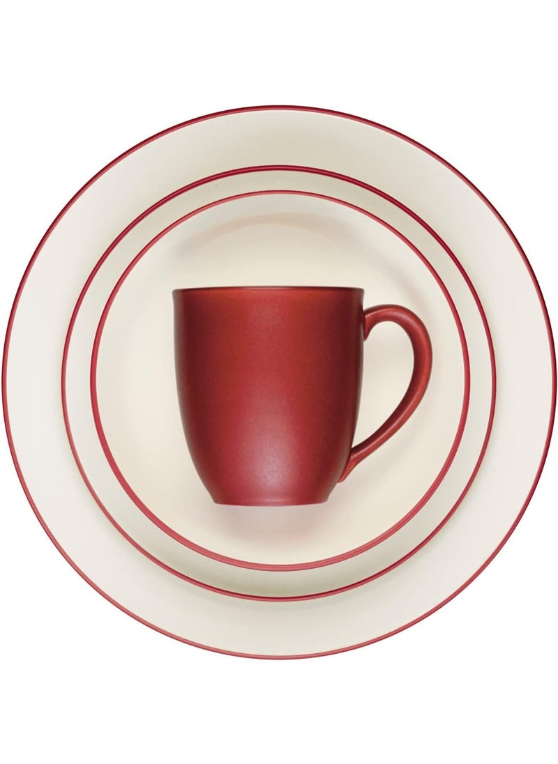 Noritake Raspberry Colorwave 4 Piece Coupe Place Setting