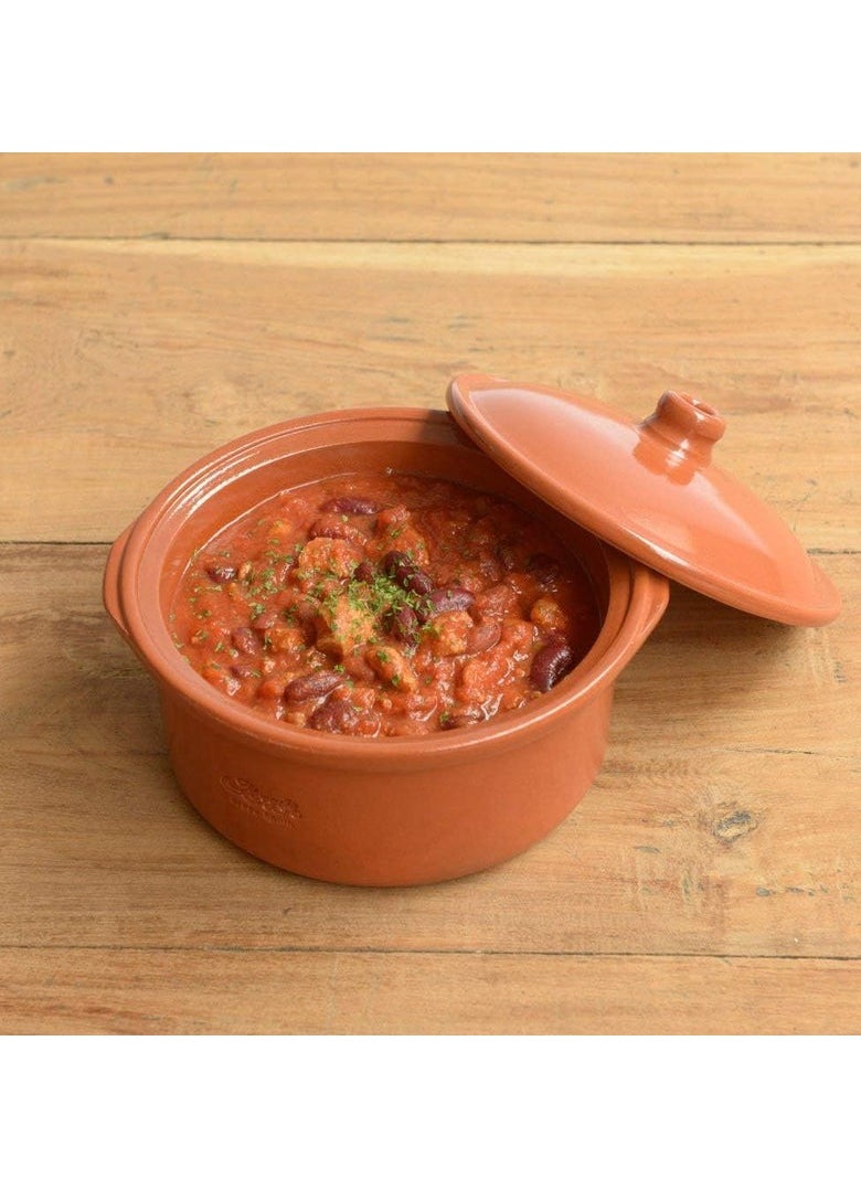 Regas Spanish Clay Casserole With Lid Traditional Made In Spain-2800ML-23CM