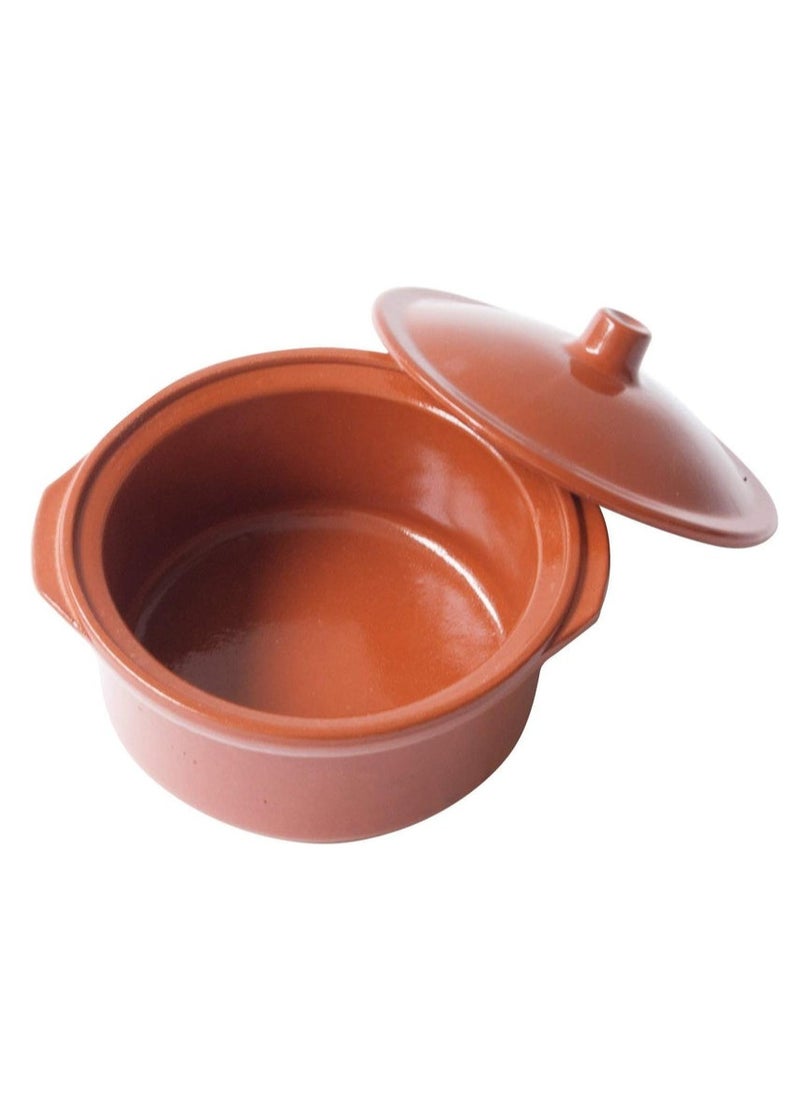 Regas Spanish Clay Casserole With Lid Traditional Made In Spain-28CM