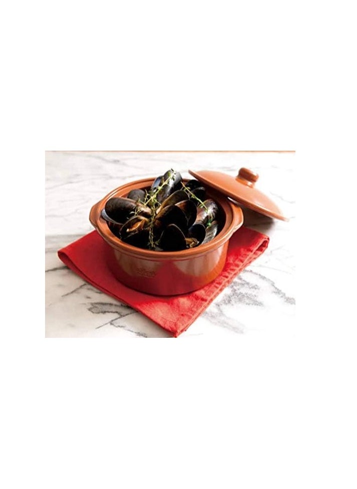 Regas Spanish Clay Casserole With Lid Traditional Made In Spain-28CM