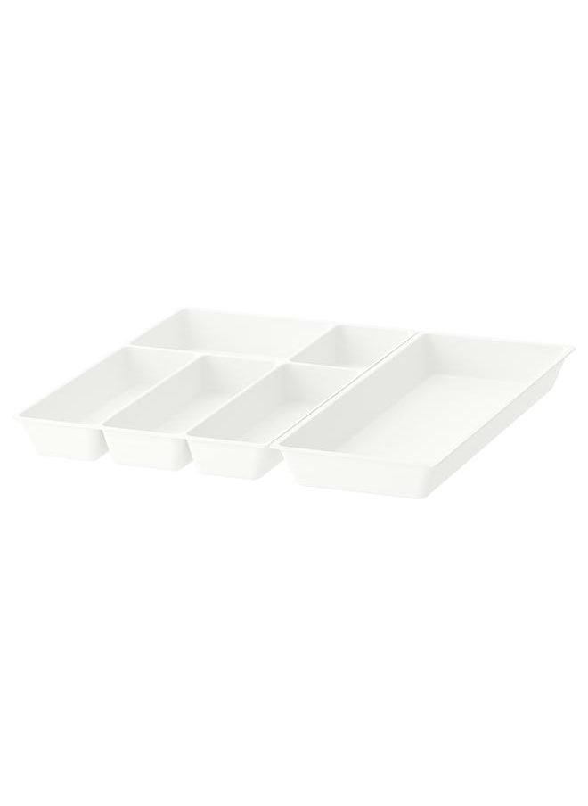 Cutlery tray/utensil tray, white, 52x50 cm