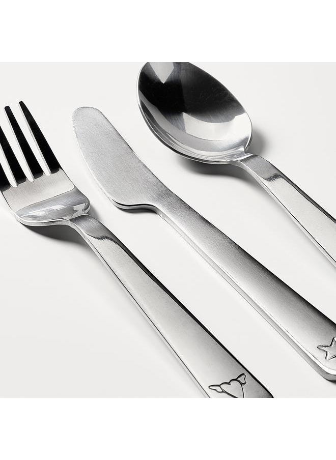 3-piece cutlery set, stainless steel