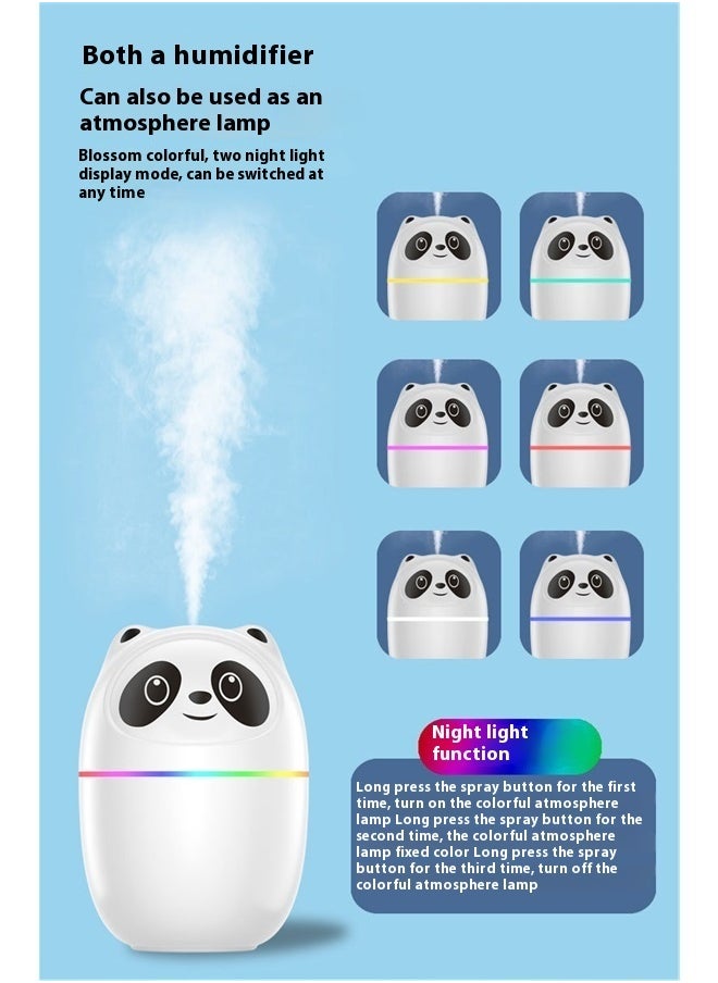 Oil Air Humidifier 2W White，Cute Portable Cool Mist Humidifier Night Light Sticks for Bedroom, Office, Desk, Car or Travel
