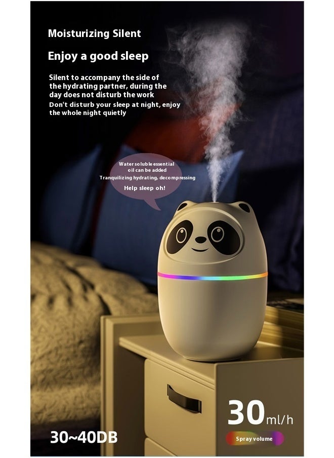 Oil Air Humidifier 2W White，Cute Portable Cool Mist Humidifier Night Light Sticks for Bedroom, Office, Desk, Car or Travel