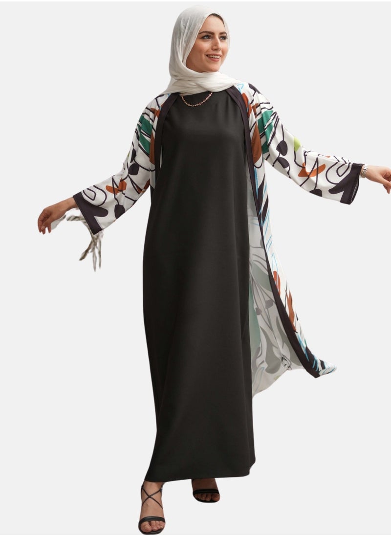 Basic Black Maxi Dress for Women – Sleeveless CUT Modest Wear – Abaya Not Included
