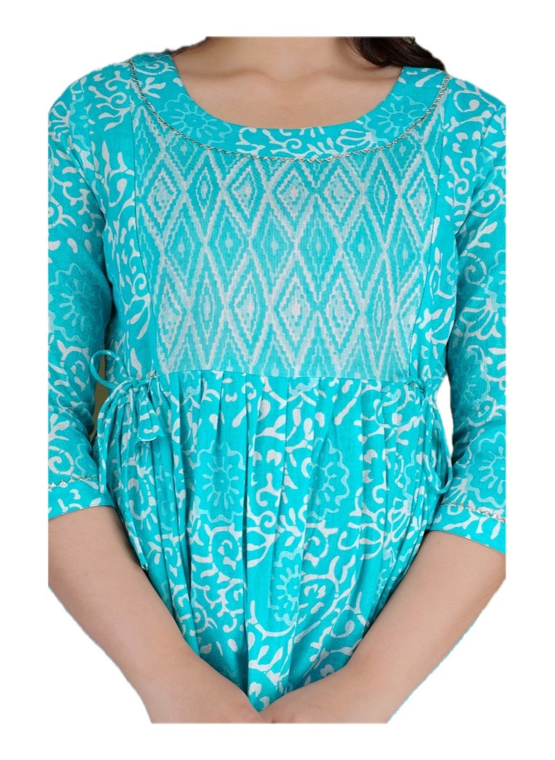 Zebees Cotton Maternity  Feeding Dress, Comfortable and Stylish