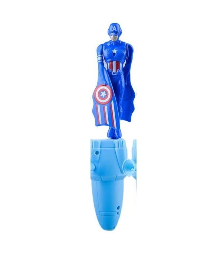 Captain America Launcher Toy Flying Toy Children's Outdoor Toy Outdoor Camping Toy Game Birthday Gift (Captain America)
