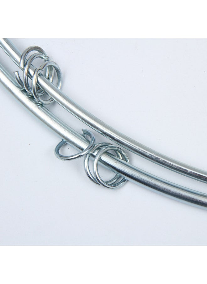 Rolling Iron Ring Sound Push Iron Ring Kindergarten Toy Rolling Iron Ring Stall Supply Wholesale-Color:All-iron One-piece Handle-Diameter:50cm Thick 6.5mm