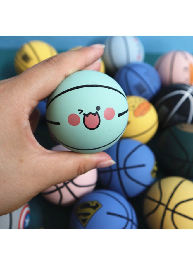 Mini Bouncing Ball Children's High Bouncing Rubber Bouncing Ball Vent Decompression Bouncing Ball Kindergarten Pat Small Bouncing Ball-Color:Eight Elastic Balls Random
