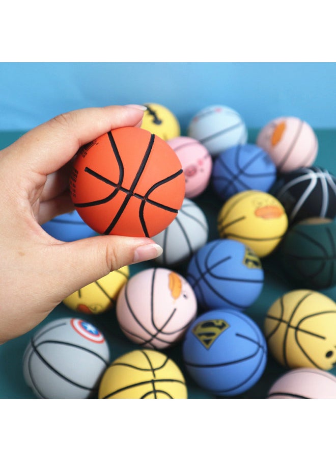 Mini Bouncing Ball Children's High Bouncing Rubber Bouncing Ball Vent Decompression Bouncing Ball Kindergarten Pat Small Bouncing Ball-Color:Eight Elastic Balls Random