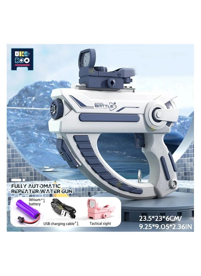 Electric Water Gun 32 Ft Range Automatic Electric Water Gun for Kids  Adults, Powerful Squirt Guns for Outdoor Pool Beach Party Games and Water Fighting