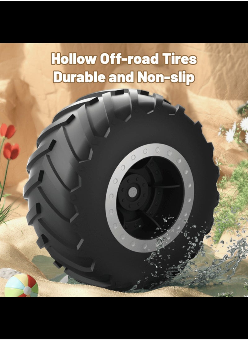 1:16 Scale Pick-up Toys RC Car Truck Toys Remote Control Cars Body Waterproofing Suitable for All Terrain 4WD Off-Road Car Summer Water Toy Stunt Remote Control Car for Kids