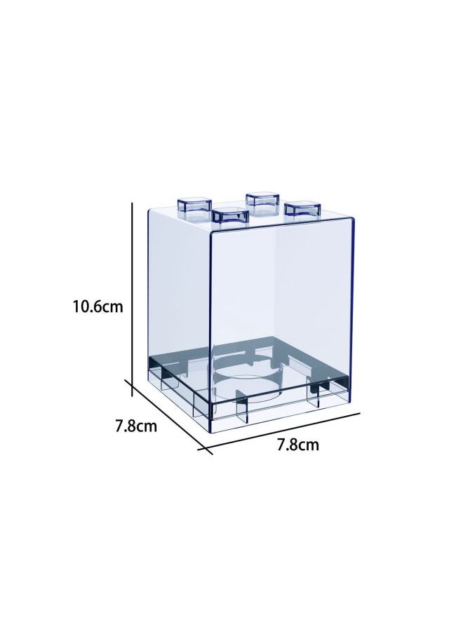 Mate Blind Box Trendy Play Bag Shoes Acrylic Building Block Display Box LaBubu Hand Manikin Transparent Car Model-Color:1001 Square Large Size