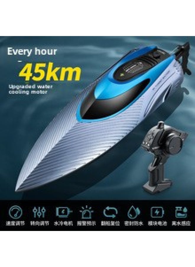 S3 Remote Control Boat High Horsepower Large Remote Control High Speed Boat Speedboat Children's Water Toy Charging Boat Model Cross Border-Color:S3-extra Large Water Cooled 45 Speed ​​-Specification:Four-battery Package - Three Spare Batteries