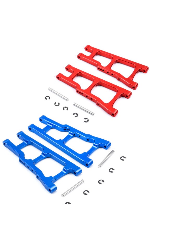 Traxxas Slash4x4 Dead Mouse 727 Upgrade Metal Accessories Steering Cup Steering Assembly Rear Axle Seat-Color:Front Shock Absorber Seat Red