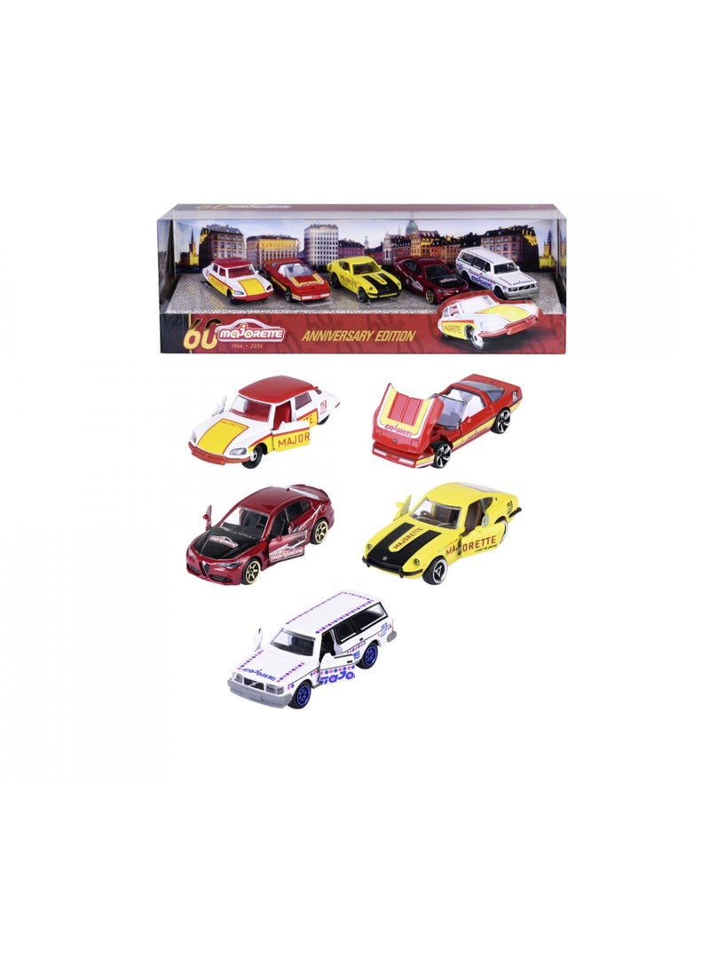 Majorette Anniversary Edition Die-Cast 5 Pieces Giftpack