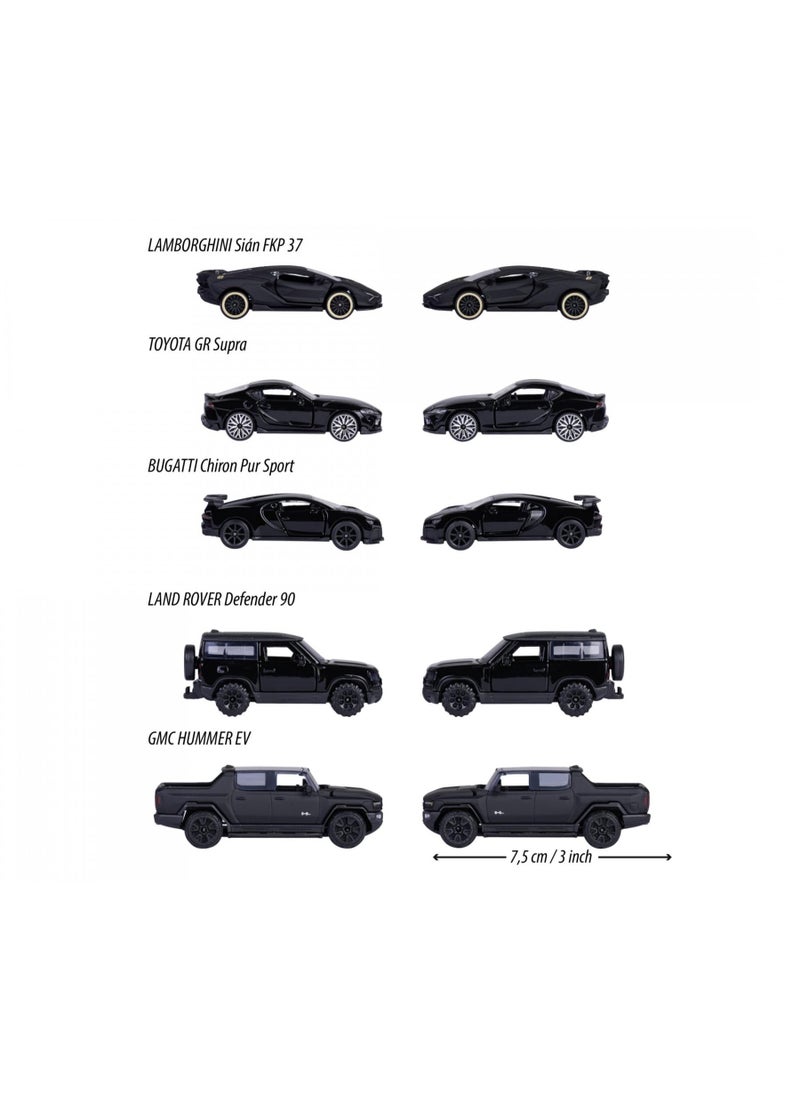 Majorette Black Edition Die-Cast 5 Pieces Giftpack