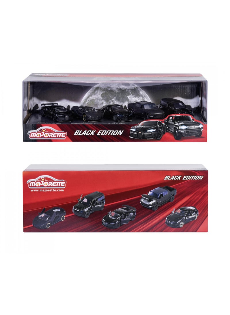 Majorette Black Edition Die-Cast 5 Pieces Giftpack