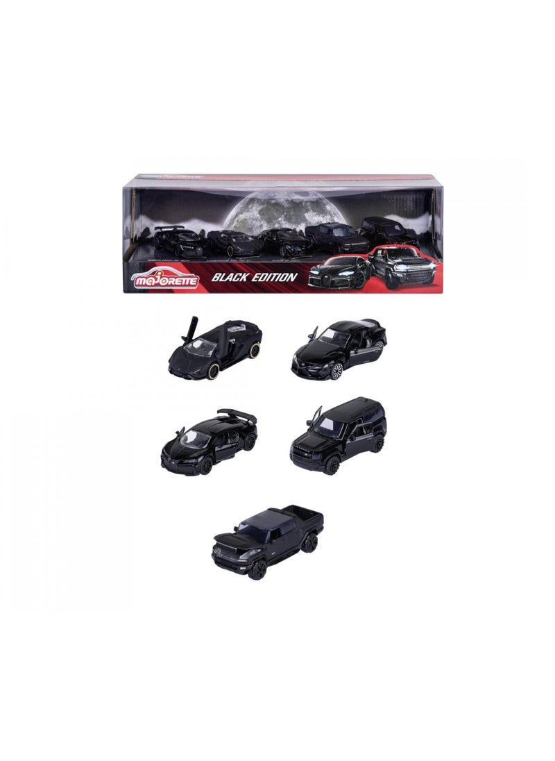 Majorette Black Edition Die-Cast 5 Pieces Giftpack
