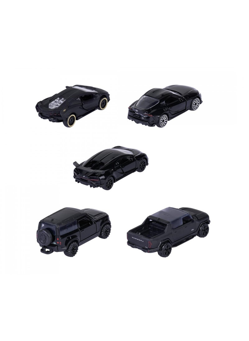 Majorette Black Edition Die-Cast 5 Pieces Giftpack